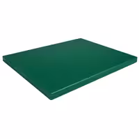 Neslīdošs griešanas dēlis ar stopperiem - EN 600x400 mm - Biezums: 20 mm - HACCP atbilstošs - Polietilēns - Zaļš