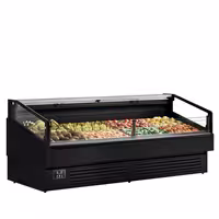 Commercial Island Chiller - 2580x1063mm - 340 Litres - Open-Top - Black