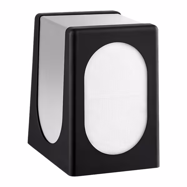 Peçete Dispenseri - ABS - 100x135x150mm - Siyah/Gri