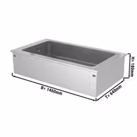 Cuba de gelo de encastrar - 1460mm - 4x GN 1/1 - 160L