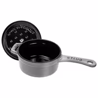 STAUB | Cast Iron Saucepan – Ø 10 cm - Graphite Grey - Grill/Oven to 260°C