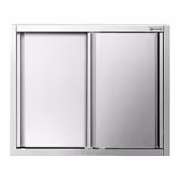 خزانة حائط ستانلس ستيل PREMIUM - 1000x400mm - مع باب انزلاقي - ارتفاع 800 mm