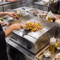Commercial Electric Griddle - 3.0kW - Smooth Plate - Cooking area: 540x380mm
