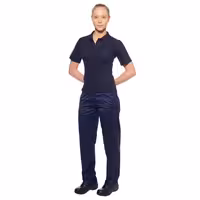 (5 pcs) Women’s Cotton Polo Shirt - Navy - Size: L