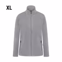 KARLOWSKY | Women's Workwear Fleece Jacket Warm‑Up – Platinum Grey - XL - Recycled Polyester