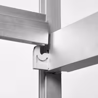 Scaffale in alluminio anodizzato - 1486x1685mm - Profondità: 460mm - con 4 ripiani (REGOLABILI) - Portata: 450kg