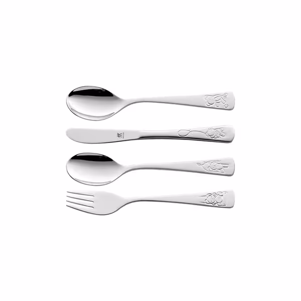 (4 pieces) ZWILLING | Children's Cutlery Set – 18/10 stainless steel - Teddy motif