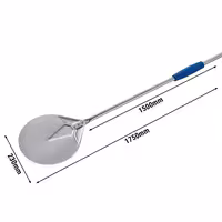 Lopata za pizzu - AZZURRA - nehrđajući čelik (inox 18/10) - 230x230 mm - drška aluminijska