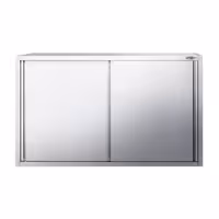 خزانة حائط ستانلس ستيل PREMIUM - 1800x400mm - مع باب انزلاقي - ارتفاع 1000 mm