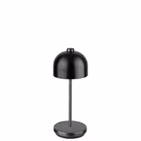 (4 adet) Şarj Edilebilir Masa Lambası - JOSEF MINI - 3 kademeli kısılabilir - Ø80x205mm - Siyah