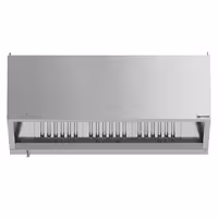 Commercial Wall-Mounted Extractor Hood with Motor – 1600mm – with Speed Controller, Baffle Filters & LED Lighting