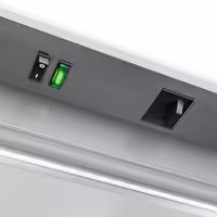 (2 Stück) Getränkekühlschrank - 690 Liter - rahmenloses Design - mit 2 Glastüren & Werbedisplay