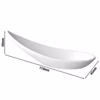 (60 adet) Sunum Kaşığı MING HING - Melamin - 110mm - Beyaz