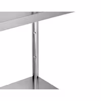 رفوف ستانلس ستيل PREMIUM - 1000x500mm - عمق: 500 mm - 4 رفوف (قابلة للتعديل) - يشمل 4 عجلات - الحمولة: 320 kg