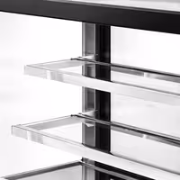Countertop display fridge - 140L - 900mm - Double glazing - with 2 glass shelves - rear sliding glass doors