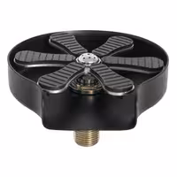 Glass Rinser - G3/8" - Black - with integrated flow regulator