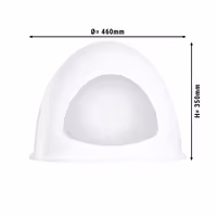 PLEXI poklopac za grijač za jaja - 465x465x350 mm - za EKWG36 & EKSG36 - bijelo mat