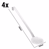 (4 buc) Spumieră - Ø 275 mm - Lungime mâner: 600 mm - oțel inoxidabil