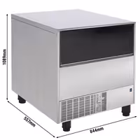 Máquina de gelo em cubos - cilindro oco - 114 kg/24 h