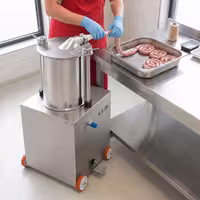 Hidraulična punilica za kobasice - 50 l - 560 W - inox - uključuje 4 nastavaka za punjenje