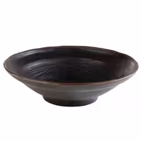 (6 adet) Kase - MARONE - Melamin - 2L - yuvarlak - Ø305mm - Derinlik:85mm - Siyah/Kahverengi