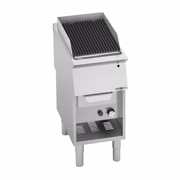 Barbacoa de gas de agua - 9kW - 400mm - De pie - Parrilla de hierro fundido - 730 fondo