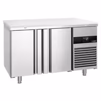 Hladni pult – 1400 x 700 mm – 2 vrata straga – s staklenom prednjom stranom – uključujući bijelu dasku za rezanje