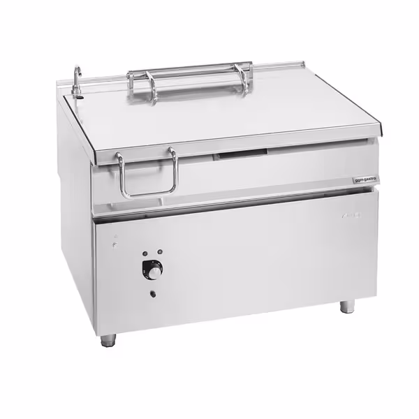 Billenő serpenyő - elektromos - 120 literes - 14,4 kW - motoros billentéssel