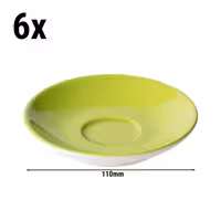(6 kom) BART COLOUR CAFE - Tanjurić za espresso - Okrugli - Ø 110 mm - Lime