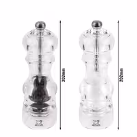 (6 pieces) PEUGEOT | NANCY - Salt & Pepper Mill - Acrylic - Height: 180mm