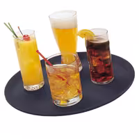 (12 komada) CAMBRO | CAMTREAD® - Pladanj od stakloplastike - Okrugli - ø 405 mm - Visoki profil - Crna boja