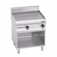 Griddle elettriku - 8 kW - bil-kanaletti - inkluż il-qafas bażiku