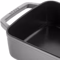 STAUB | Rectangular Cast Iron Baking Dish – 300x200 mm - Graphite Grey - Grill Compatible