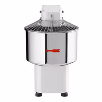 Commercial Spiral Dough Mixer - 42L / 38kg - Fixed Head & Bowl - with Timer - 400V 3‑Phase - For Bread Dough