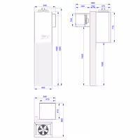 Inox rashladna komora - 1800x1500 mm - 4,06 m³ - uklj. rashladni agregat - -2/+8 °C