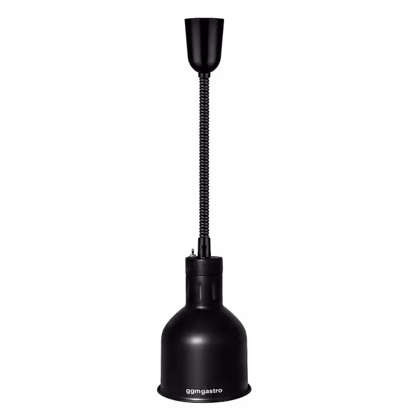 Infracrvena grijaća svjetiljka - 275 W - sjenilo Ø 175 mm - podesiva po visini - crna