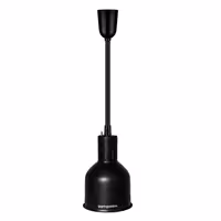 Infracrvena grijaća svjetiljka - 275 W - sjenilo Ø 175 mm - podesiva po visini - crna