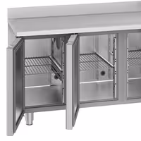 Rashladni pult PREMIUM - 1900x700 mm - 420 l - Ventilirano hlađenje - s 3 vrata - s 1 korita - Leđni podignuti rub