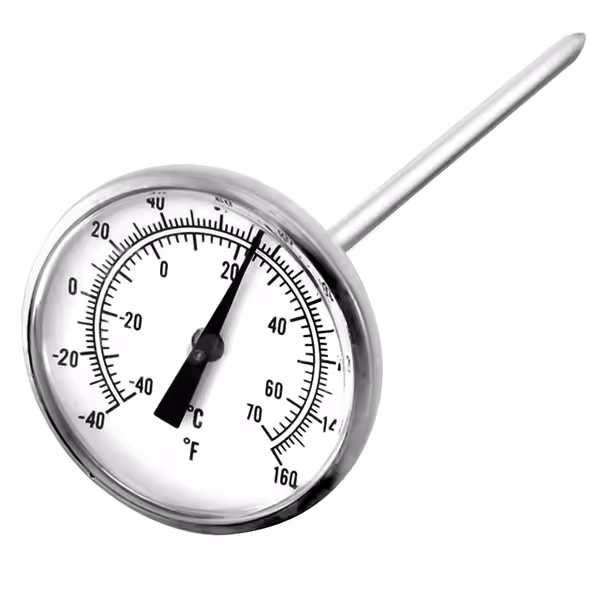 Termometru digital cu sondă de buzunar - Ø 45 mm - sondă 125 mm - interval de măsurare -40/+70 °C