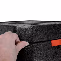 (10 pieces) THERMO FUTURE BOX | Insulated Food Pan Carrier DINNER +2 - Black