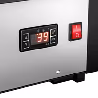 Countertop display fridge - 160L - 874mm - Double glazing - with 2 shelves - rear sliding glass doors