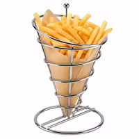 Držač za posluživanje pomfrita – kromiran