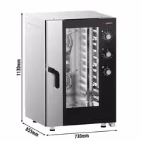 Commercial Electric Combi Oven - Manual Controls - 11x GN 1/1