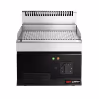 Plancha eléctrica Fry top - 8,0 kW - Ranurado - Superficie de cocción: 395x535mm