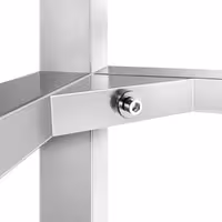 Rozsdamentes acél munkaasztal PREMIUM - 1200x800 mm - alsó polccal