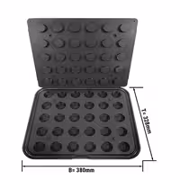 Plates for Tartelette Machine TMNP - Round Mould - Ø37mm - for 30 Tartelettes