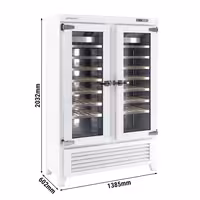 Şarap Dolabı - Beyaz - tek bölgeli - 640L - en fazla 84 şişe