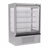 Commercial multideck display fridge - Open front - 1250mm - 455L - with 4 shelves - incl. night blind