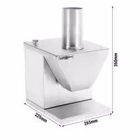 Maşină de tăiat cârnaţi profesional - 188x225x327 mm - 135 W - cu 2 lame - Lățime de tăiere: 5 până la 35 mm