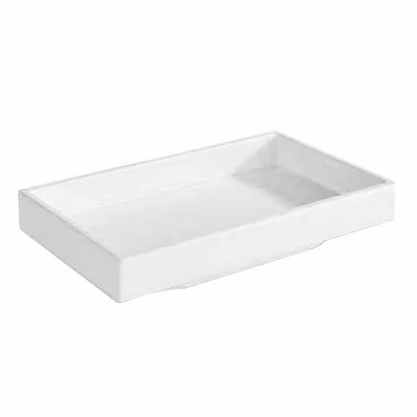 (6 adet) Kase - ASIA PLUS - Melamin - 150ml - köşeli - 155x95mm - Derinlik:30mm - Beyaz